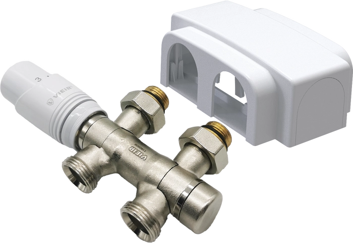 Универсальный комплект для нижнего подключения, белый G1/2" VIEIR (VR345-F)