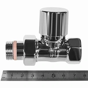 Клапан запорно-балансировочный STOUT Design хром, прямой 1/2 (SVLD-0001-000015C)