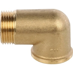 Угольник с внутренней и наружной резьбой ВН STOUT ЛАТУНЬ (SFT-0011)