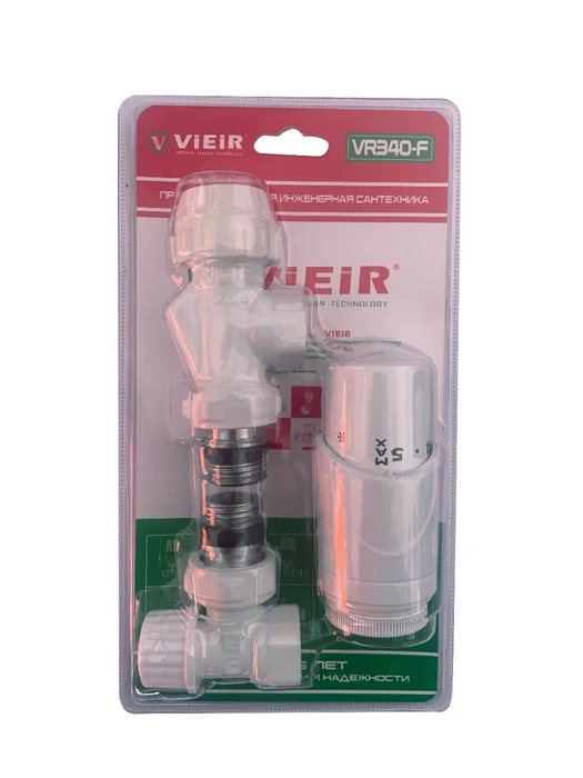 Комплект терморегулирующий осевой белый 1/2" VIEIR (VR340-F)