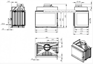 Топка Nordflam Trent EKO Left