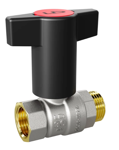 Кран шаровой вн/нар Т - ручка LD Pride (47.342)