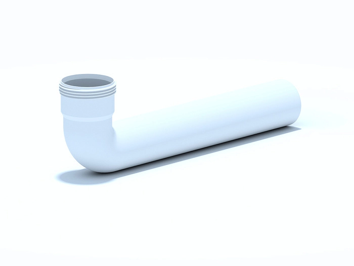 Уголок двойного сифона АНИПласт с резьбой (M710)