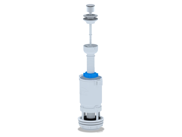 Арматура спускная АНИПласт WC7040M шток ручка металлизированная (WC7040M)