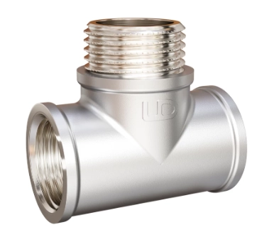 Тройник LD Pride ВР/НР/ВР латунь НИКЕЛЬ