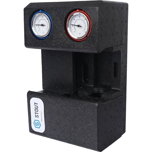 Насосная группа с термостатическим смесительным клапаном 3/4" STOUT с насосом WITA HE OEM2 40/60-15-130 (SDG-0002-002001)