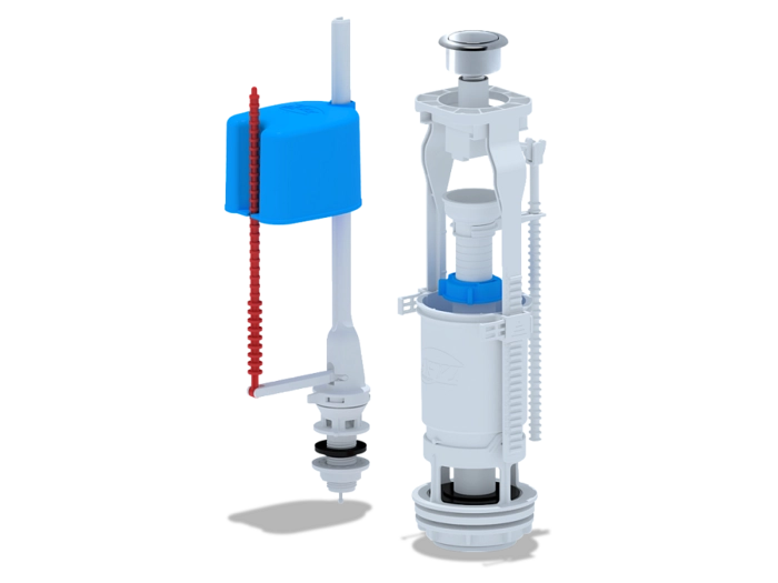 Набор с нижней подводкой АНИПласт WC6550M 1/2 дюйма с пластиковым штуцером эконом кнопка металл (WC6550M)