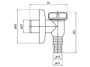 Минисифон для стиральной машины АНИПласт (M500)