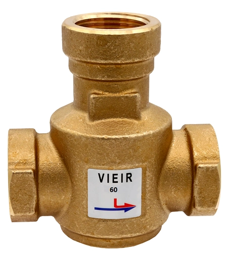 Трехходовой термостатический антиконденсационный клапан VIEIR 1″ 60°C Kvs-9 (VR238)