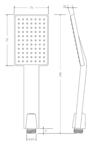 Душевая лейка VIEIR (VR1010-1)