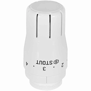 Комплект клапанов термостатических STOUT Design белый, прямой 1/2 (SVTDK-0001-000015W)