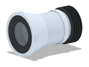 Удлинитель гибкий для унитаза АНИПласт K918 с металлической спиралью выпуск 110 мм 220-420 мм (K918)