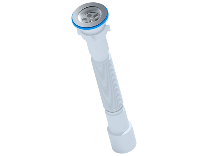 Сифон для мойки АНИПласт G106 1 1/2 дюйма 40/50 мм гофрированный 396-806 мм (G106)