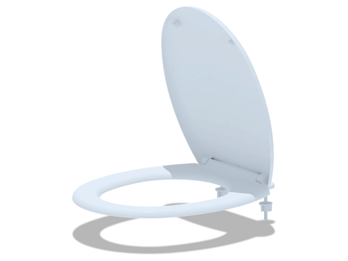 Сиденье для унитаза АНИПласт WS0100 из полипропилена с пластиковым креплением (WS0100)