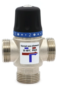 Термостатический смесительный клапан VIEIR 1″ 35-60°C Kvs-2,5 (VR181)