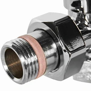 Клапан запорно-балансировочный STOUT Design хром, угловой 1/2 (SVLD-0002-000015C)