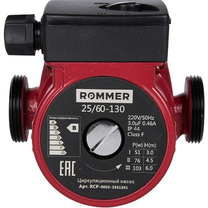 Насос циркуляционный ROMMER 25/60-130 (RCP-0002-2561301)