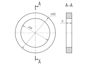 Прокладка бачка унитаза АНИПласт M075 вспененная (M075)