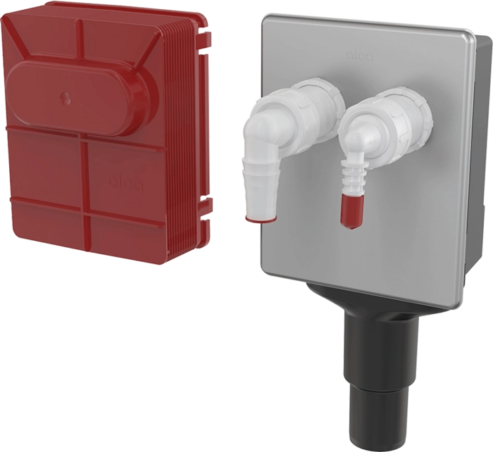 Сифон для стиральной машины под штукатурку для подключения до двух устройств DN40 и DN50 AlcaPlast APS6