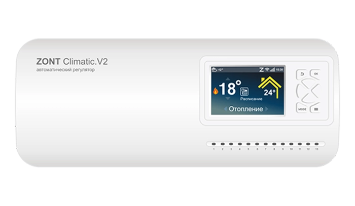 Автоматический регулятор системы отопления ZONT Climatic.V2