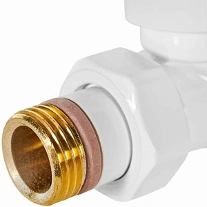 Комплект клапанов термостатических STOUT Design белый, прямой 1/2 (SVTDK-0001-000015W)