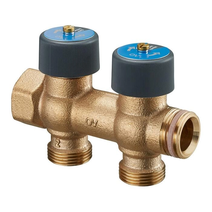 Коллектор из бронзы с регулирующими вентилями Oventrop Multidis R