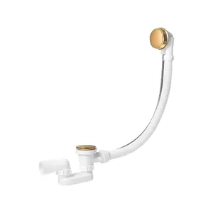 Сифон для ванны (ПОЛУАВТОМАТ) VIEIR золото (VRQ90S)