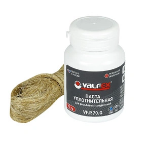 Комплект для герметизации VALFEX паста уплотнительная (70 г) + лен (14 г) (VF.PL.70.G)