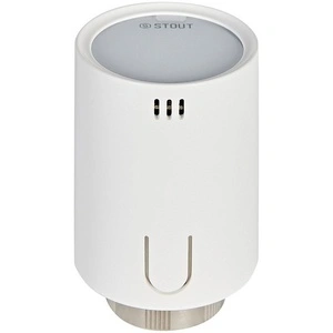 Умная термостатическая головка STOUT STE- 2070 Zigbee Белая (STE-2070-703011)