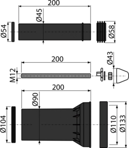 Kомплект дополнительных принадлежностей AlcaPlast M900