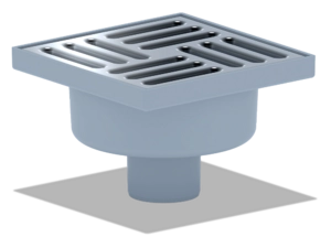 Трап для душа АНИПласт TQ5212 DN50 нерегулируемый с сухим затвором и решёткой из нержавеющей стали 150х150 мм (TQ5212)