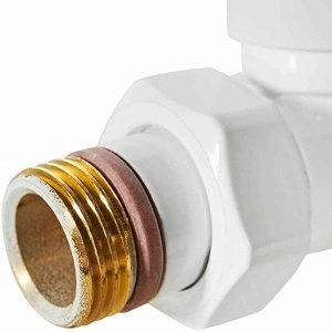 Клапан запорно-балансировочный STOUT Design белый, прямой 1/2 (SVLD-0001-000015W)