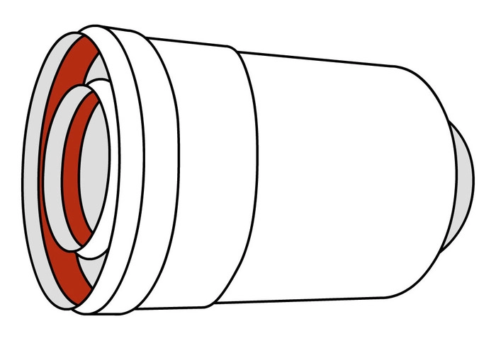 Адаптер Ø60/100 для вертикального монтажа Ariston PP 3318079