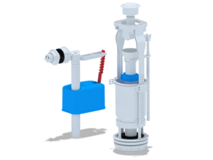 Набор с боковой подводкой АНИПласт WC6050 1/2 дюйма с пластиковым штуцером эконом кнопка белая (WC6050)