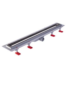 Трап линейный пластиковый АНИПласт TLQ1085 DN40 с сухим затвором и матовой решёткой под плитку МОЛ 850х62 мм (TLQ1085)