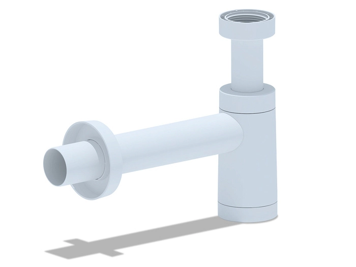 Сифон бутылочный АНИПласт,с переходной трубкой D40, белый (BRB1004)