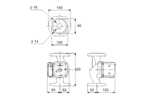 Насос циркуляционный Grundfos UPS 32-80F