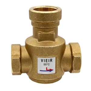 Трехходовой термостатический антиконденсационный клапан VIEIR 1″ 55°C Kvs-9 (VR238A)