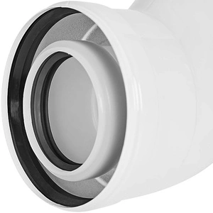 Отвод 45° STOUT конденсац. коакс. D60(п-м)/100(п-м) (SCR-8610-000045)