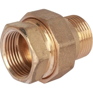 Сгон разъемный STOUT  ЛАТУНЬ (SFT-0040) уплотнение под гайкой o-ring кольцо 