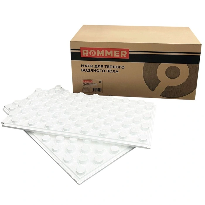 Мат для теплого пола с бобышками ROMMER 1200х600х47 (без покрытия) (RMF-0001-126047)