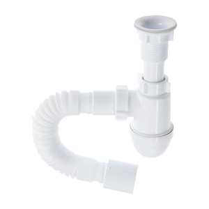 Сифон для мойки АНИПласт Варяг C5010 1 1/4 дюйма 40 мм с гибкой трубой 40х50 мм (C5010)