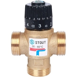 Термостатический смесительный клапан STOUT для ситем отопления и ГВС 1 НР 35-60C Kvs 2,5 (SVM-0120-256025)