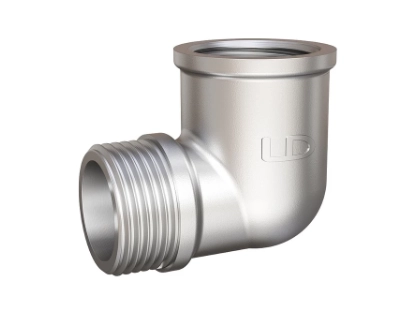 Угол 90гр LD Pride ВР/НР латунь НИКЕЛЬ