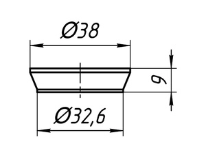 Прокладка коническая АНИПласт M032 32 мм (M032)