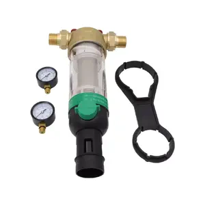 Фильтр с обратной промывкой и манометром VIEIR 1″ (JC199)