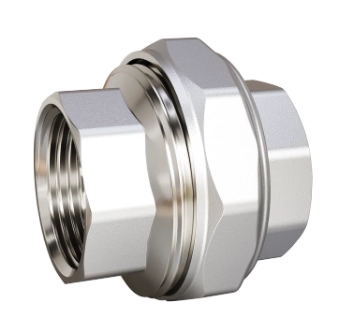 Муфта разъемная LD Pride ВР/ВР латунь НИКЕЛЬ