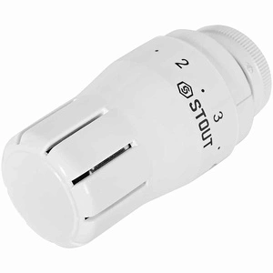 Головка термостатическая STOUT Design белая, жидкостная M30x1,5 (SHTD-0002-003015W)