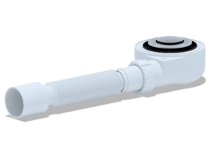 Сифон для душевого поддона АНИПласт E455CL 1 1/2 дюйма 50 мм клик-клак с гибкой трубой 40х50 мм (E455CL)