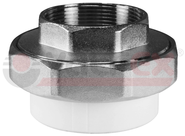 Муфта полипропиленовая комбинированная разъёмная (американка) с внутренней резьбой Valfex